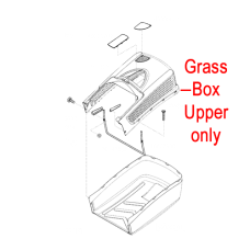 AL-KO Lawnmower Grass Box Upper 452748