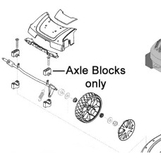 AL-KO Lawnmower Axle Blocks (Pair) 46036401