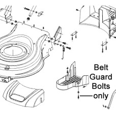 AL-KO Lawnmower Belt Guard Bolts x2 492197