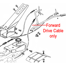 AL-KO Cultivator Forward Drive Cable 411770