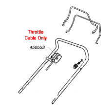 AL-KO Replacement Throttle Cable (AK450553)