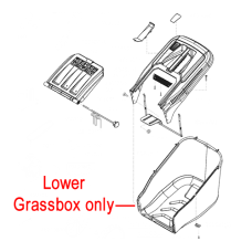 AL-KO Lawnmower Grassbag Lower Box 46381601