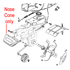 AL-KO Cultivator Nose Cone Plastic Cover P109260005215
